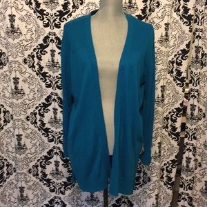 Worthington cardigan sweater, teal - in EXC